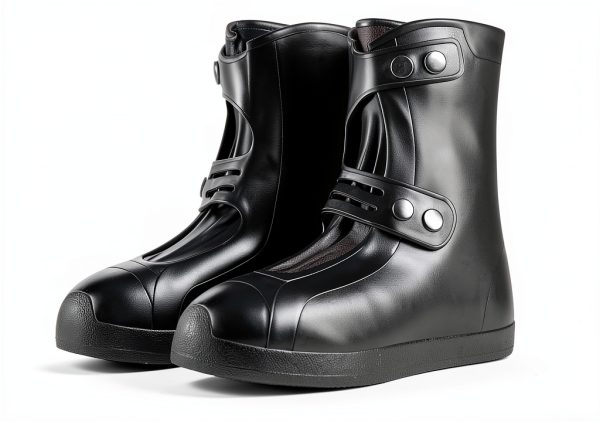 RINJOY Waterproof Silicone Shoe Covers Size M L XL 2XL Black Resistant-0