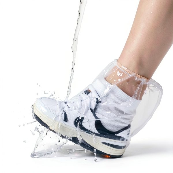 VRSHMB Waterproof Shoe Covers Adults M Clear 10 Pairs-1