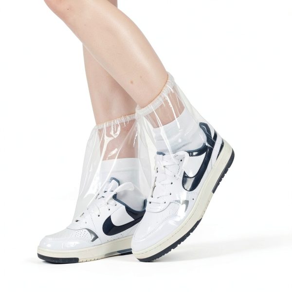 VRSHMB Waterproof Shoe Covers Adults M Clear 10 Pairs-6