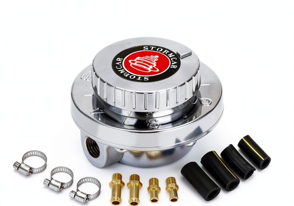Fuel Injection Pressure Regulator PTNHZ RACING US-7871 Chrome 1-5 PSI-0