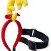 Dog Antler Headband HEYFIZZ – Red Bow, Adjustable Fit (FAGU02)-2