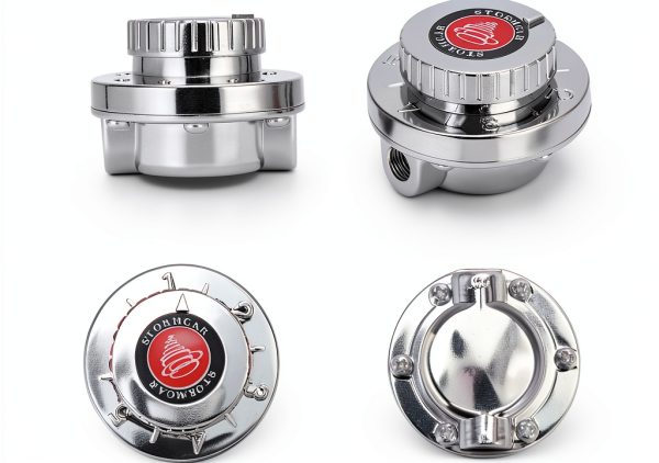 Fuel Injection Pressure Regulator PTNHZ RACING US-7871 Chrome 1-5 PSI-3