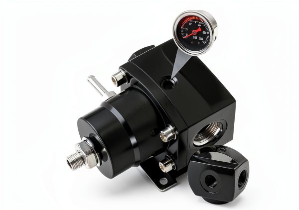 Fuel Pressure Regulator YESHMA ZYQ-1005D Aluminum 3-70 PSI Gauge-2