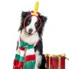Dog Antler Headband HEYFIZZ – Red Bow, Adjustable Fit (FAGU02)-4