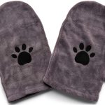Penny & Niko Microfiber Pet Towel Mitts - Paw Cleaning and Drying Mitts/Gloves for Dogs and Cats (Gray, Standard - 2 Pack)-0