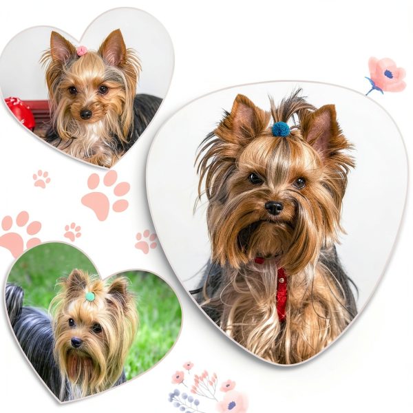 Qearl 48 Pcs Colored Ball Bows for Dogs & Cats - Velvet Hair Ties-4