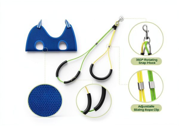 Dog Grooming Arm Ruiony Stainless Steel Foldable Steel Stand-2