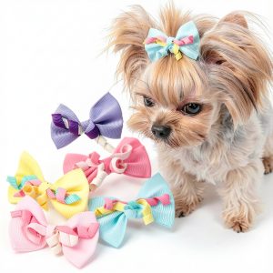 10pcs dogs Hair accessories Bows, Pet Hairstyles for Puppy Cat Cosplay Grooming Dog Pet Hair Clips Maltese Dog,Yorkie Teddy Dog hair accessories Daily-0