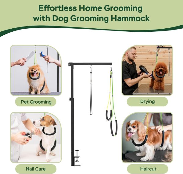 Dog Grooming Arm Ruiony Stainless Steel Foldable Steel Stand-8