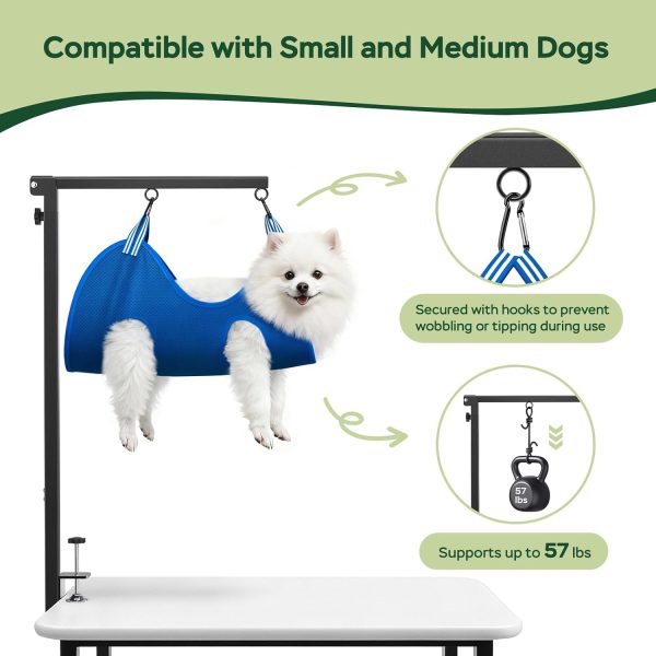 Dog Grooming Arm Ruiony Stainless Steel Foldable Steel Stand-6