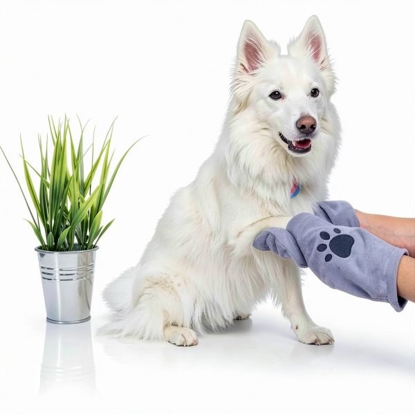 Penny & Niko Microfiber Pet Towel Mitts - Paw Cleaning and Drying Mitts/Gloves for Dogs and Cats (Gray, Standard - 2 Pack)-5
