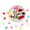 Qearl 48 Pcs Colored Ball Bows for Dogs & Cats - Velvet Hair Ties-3