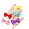 Chenkou Craft Puppy Yorkie Hair Bow 40pcs Pure Ribbon with Rubber Band-3