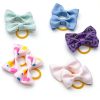 Dog Hair Bows JUCCPUL Accessories 40PCS Cute Ribbon with Rubber Bands-3