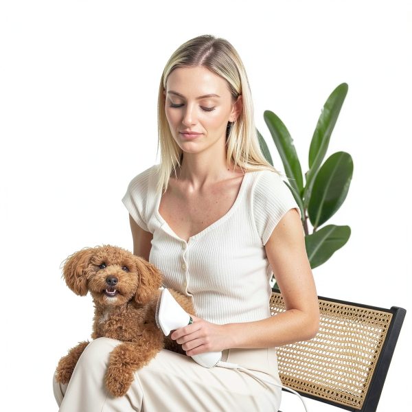2-in-1 Dog Hair Dryer with Slicker Brush for Small-Sized Dogs and Cats | Pet Hair Dryer | Dog Blow Dryer | 300 Watts, 75-85 dB, Adjustable Temperature, Overheat Protection-4