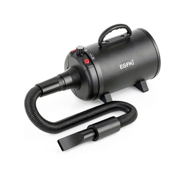 Dog-Hair-Dryer, 5.2HP/ 3800W High Velocity Pet Blow Dryer with Heater for Grooming, Speed Temperature Adjustable Dog Blower Grooming Dryer with 4 Nozzles-4