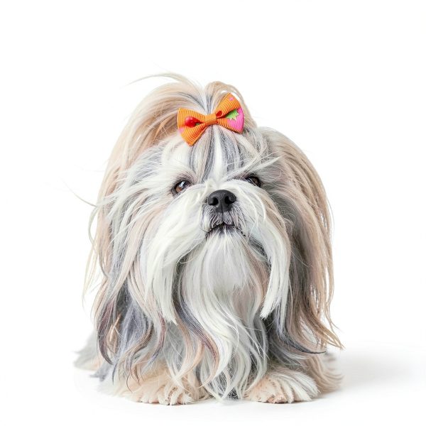 100PCS Cute Puppy Dog Small Bowknot Hair Bows,Yorkie Doggie Bows with Rubber Band Pet Grooming Bows Dog Hair Costume Accessories for Small Dog-6