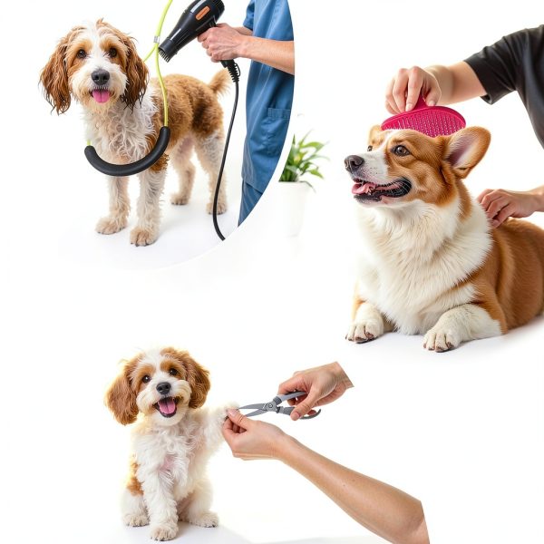 Adjustable Dog Grooming Arm by niffgaff with Clamp and Safety Hammock-5