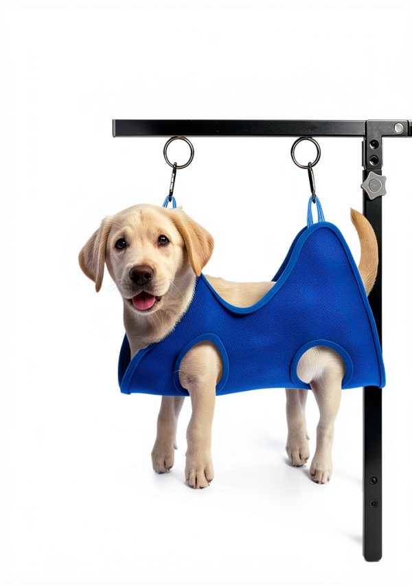 Adjustable Dog Grooming Arm by niffgaff with Clamp and Safety Hammock-2