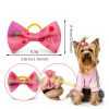 100PCS Cute Puppy Dog Small Bowknot Hair Bows,Yorkie Doggie Bows with Rubber Band Pet Grooming Bows Dog Hair Costume Accessories for Small Dog-1